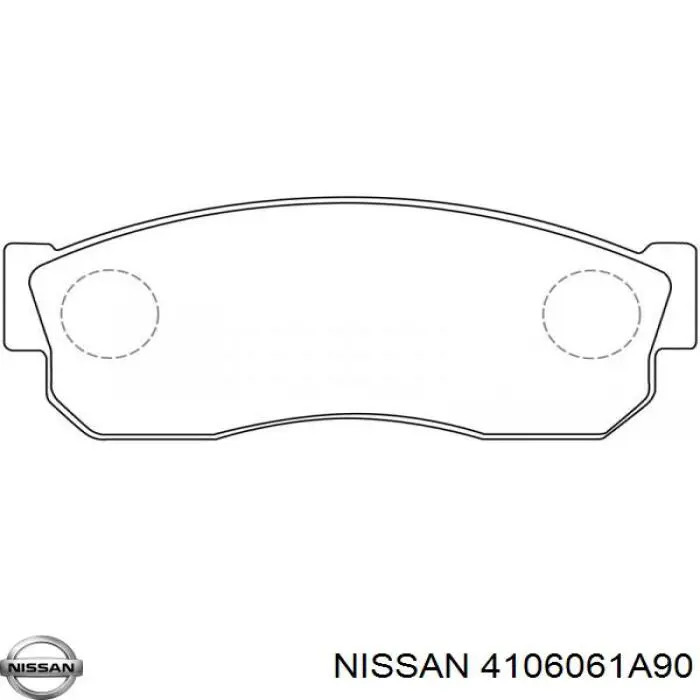 4106061A90 Nissan передние тормозные колодки