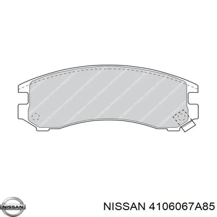 Колодки Nissan/Infiniti 4106067A85 цена, от 13.17 USD