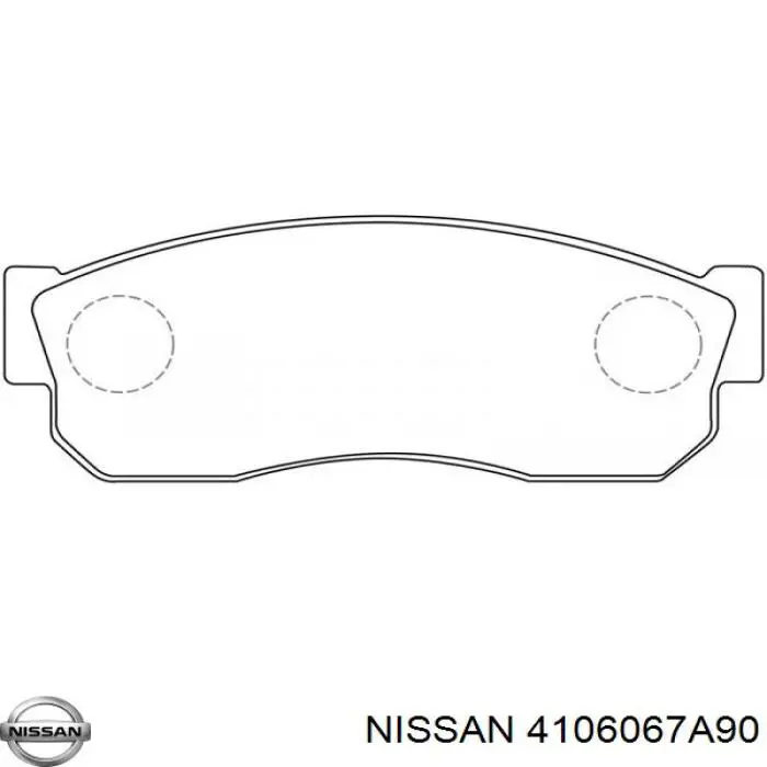 4106067A90 Nissan передние тормозные колодки