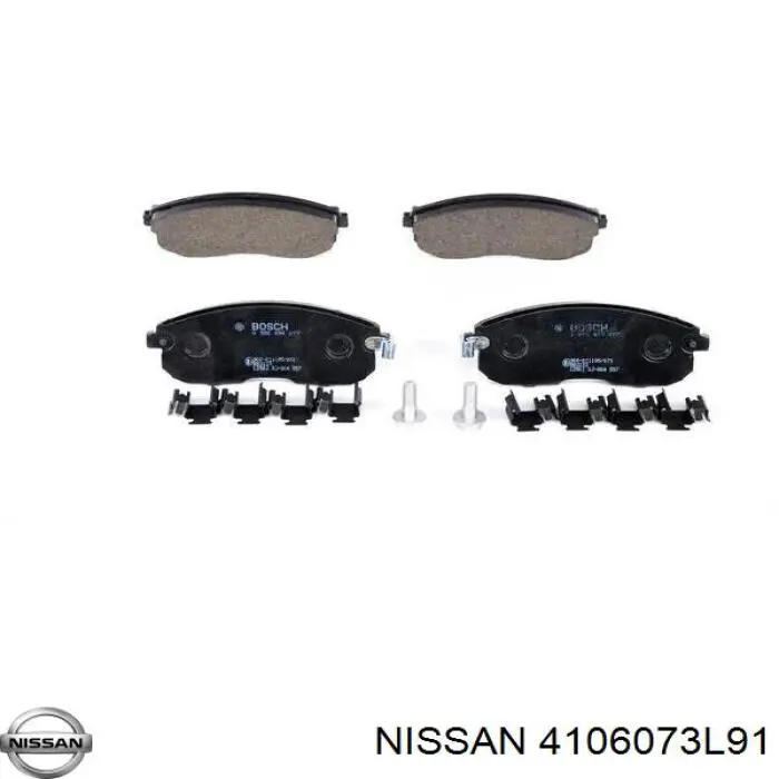 Передние тормозные колодки 4106073L91 Nissan