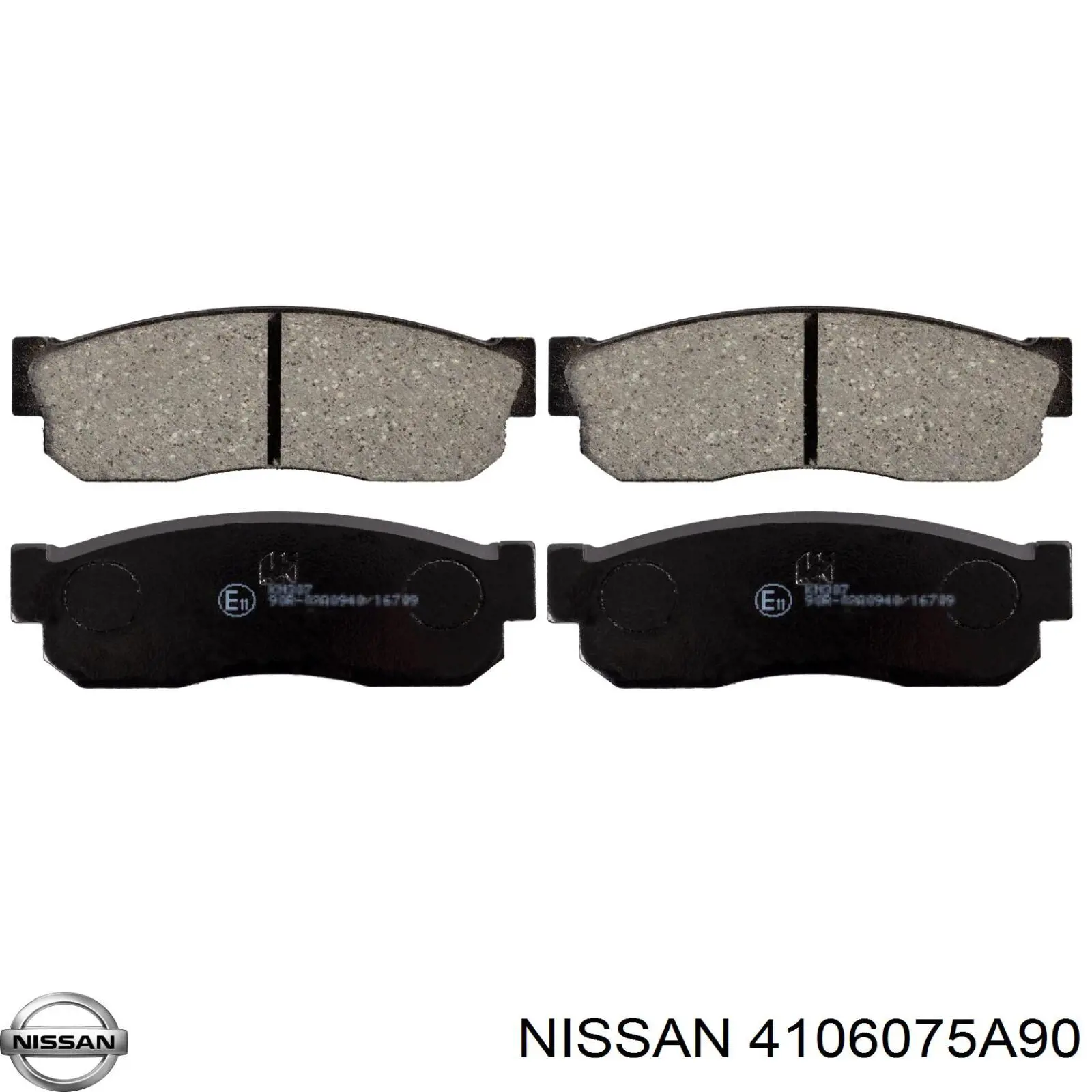 4106075A90 Nissan передние тормозные колодки