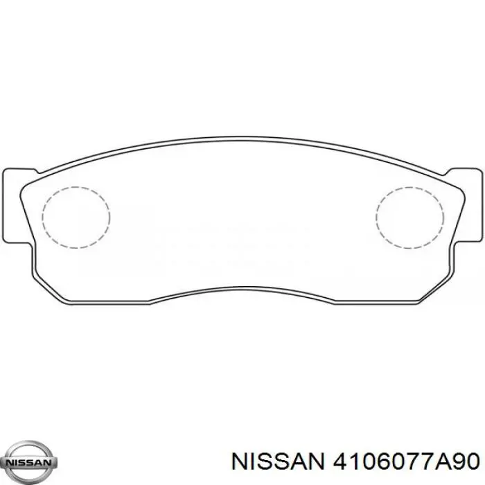 4106077A90 Nissan колодки тормозные передние дисковые