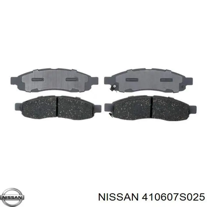 410607S025 Nissan колодки тормозные передние дисковые