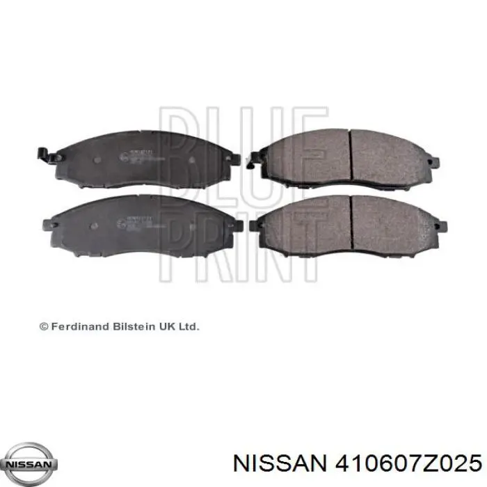 Передние тормозные колодки 410607Z025 Nissan