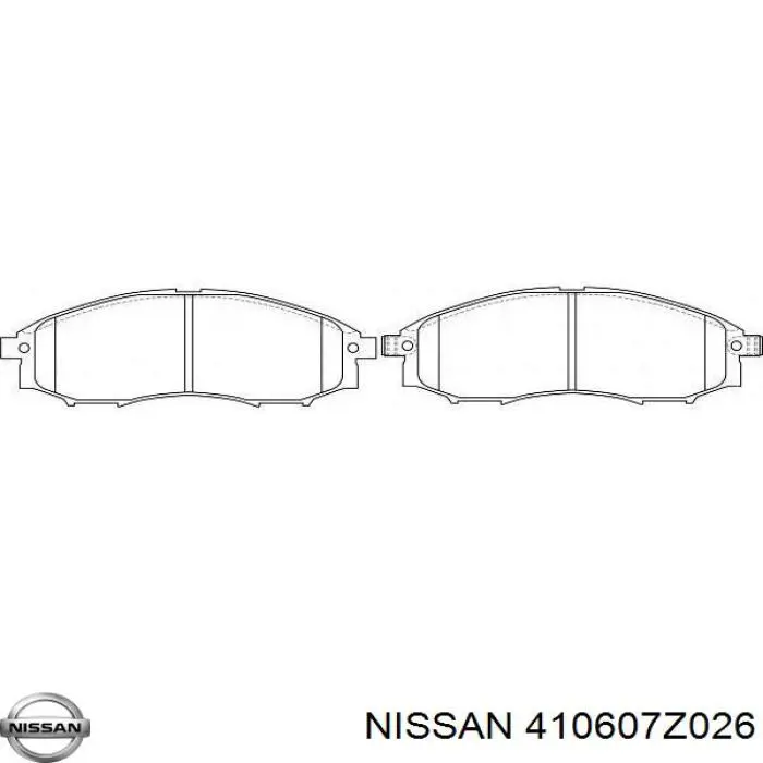 Купить 410607Z026 Nissan/Infiniti Колодки тормозные