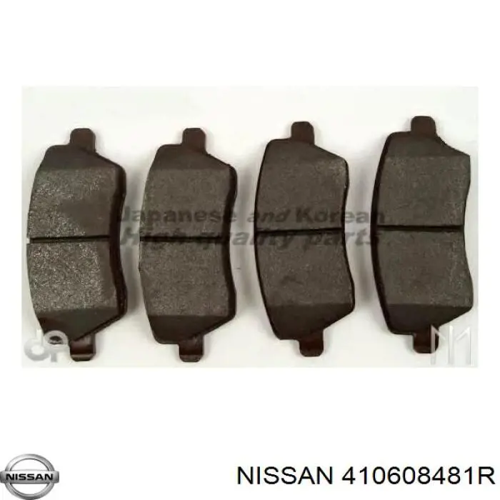410608481R Nissan передние тормозные колодки