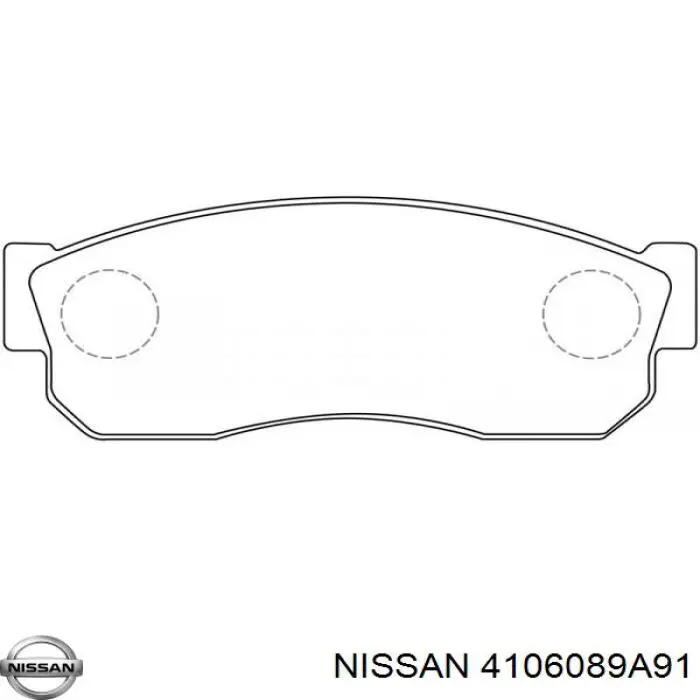 Передние тормозные колодки 4106089A91 Nissan