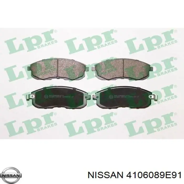 Передние тормозные колодки 4106089E91 Nissan/Infiniti