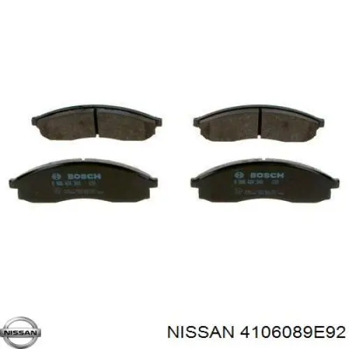 41060-89E92 Nissan передние тормозные колодки