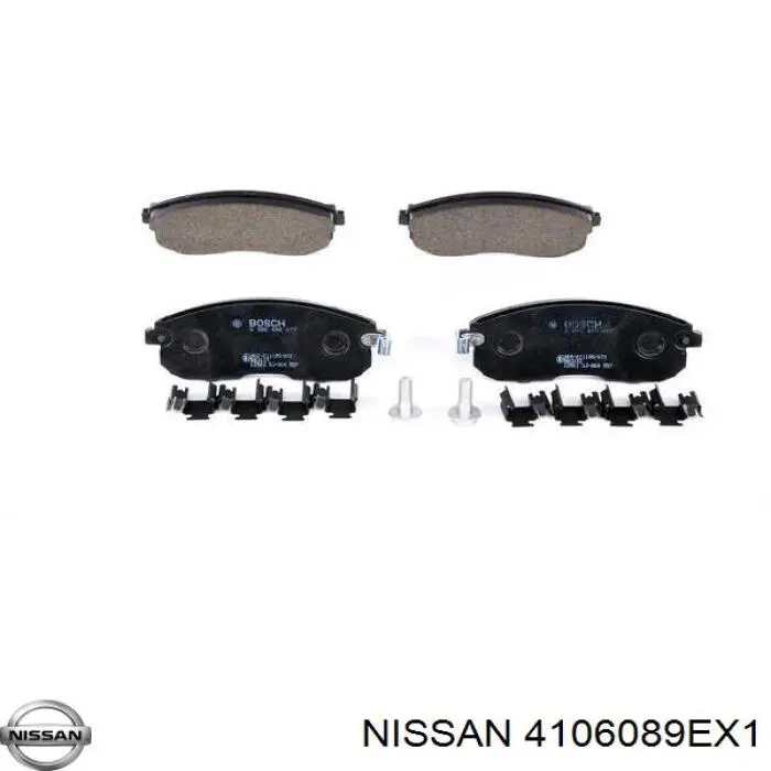 4106089EX1 Nissan передние тормозные колодки