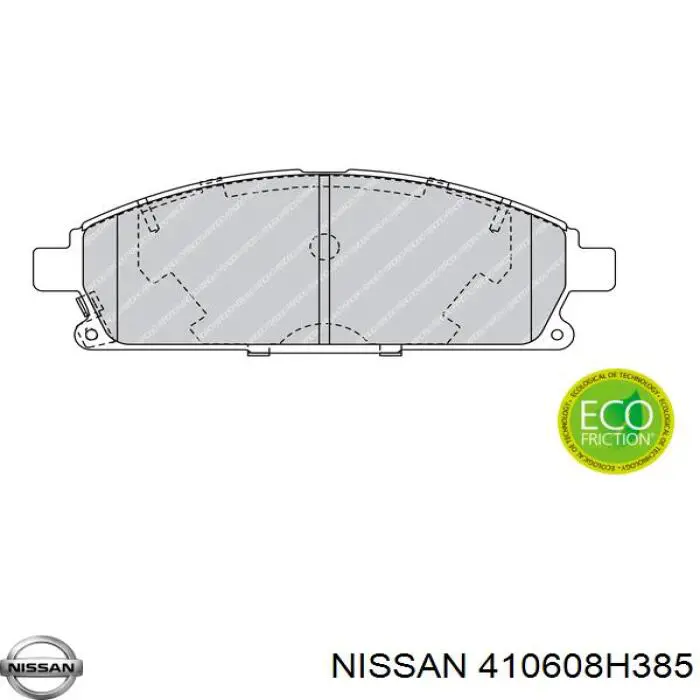 Купить 410608H385 Nissan/Infiniti Колодки тормозные