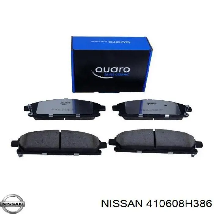 410608H386 Nissan колодки тормозные передние дисковые