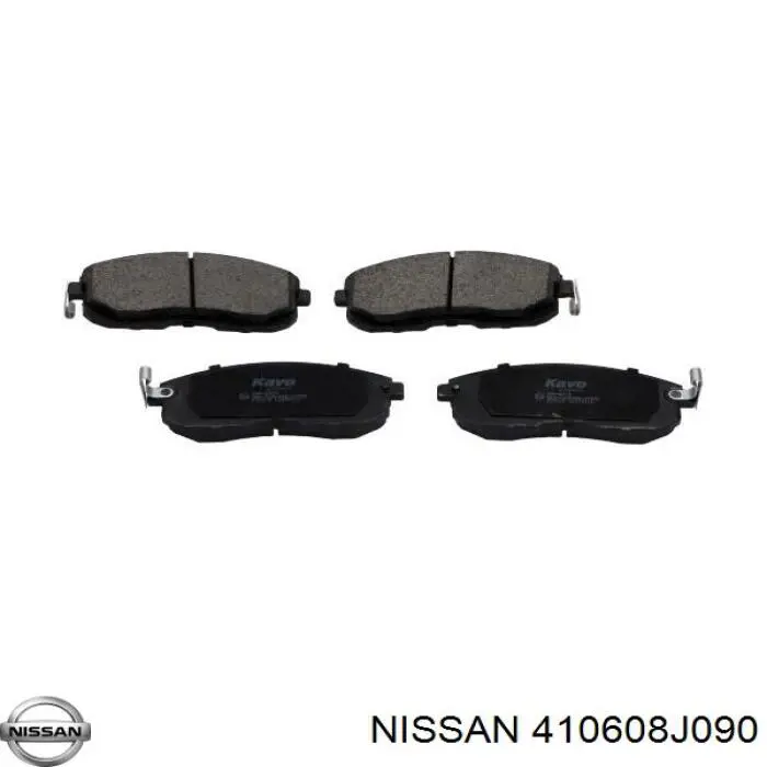 410608J090 Nissan колодки тормозные передние дисковые