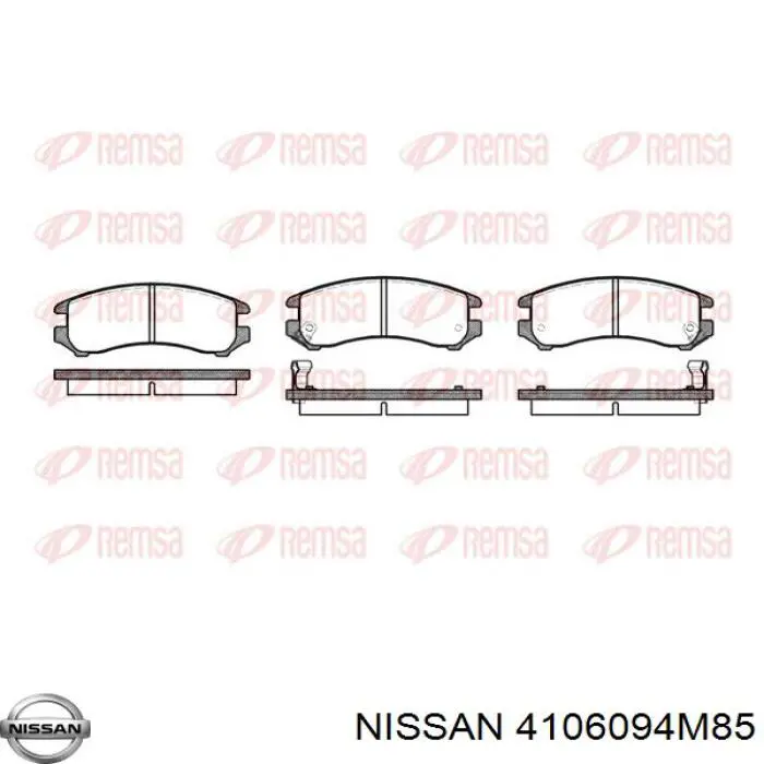 4106094M85 Nissan передние тормозные колодки