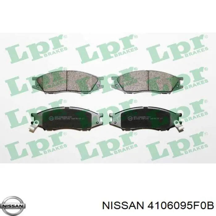 Купить 4106095F0B Nissan/Infiniti Колодки тормозные