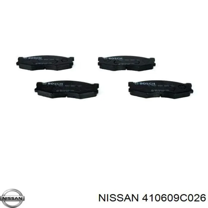Купить 410609C026 Nissan/Infiniti Колодки тормозные