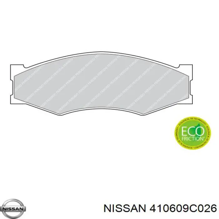 Колодки Nissan/Infiniti 410609C026 цена, от 16.37 USD