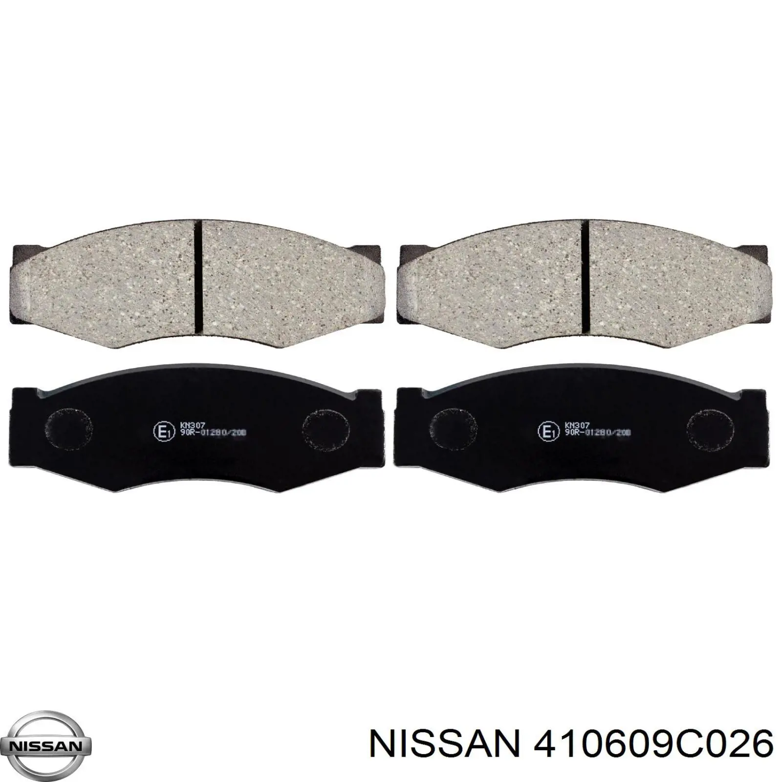 Передние тормозные колодки 410609C026 Nissan/Infiniti