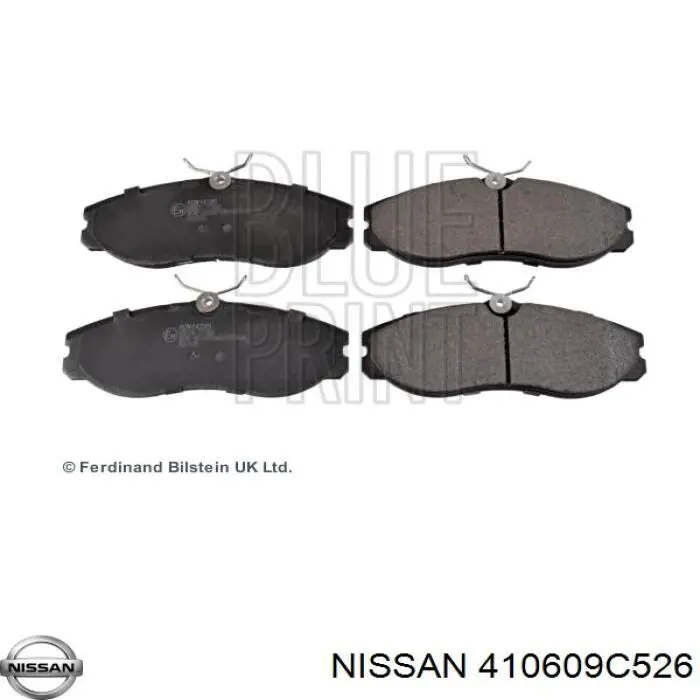 410609C526 Nissan передние тормозные колодки