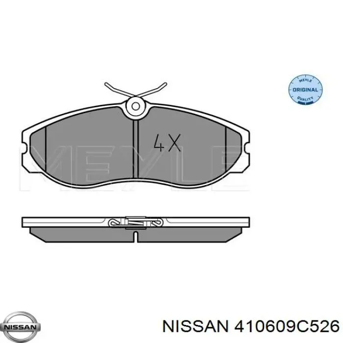 Колодки Nissan/Infiniti 410609C526 цена, от 24.83 USD