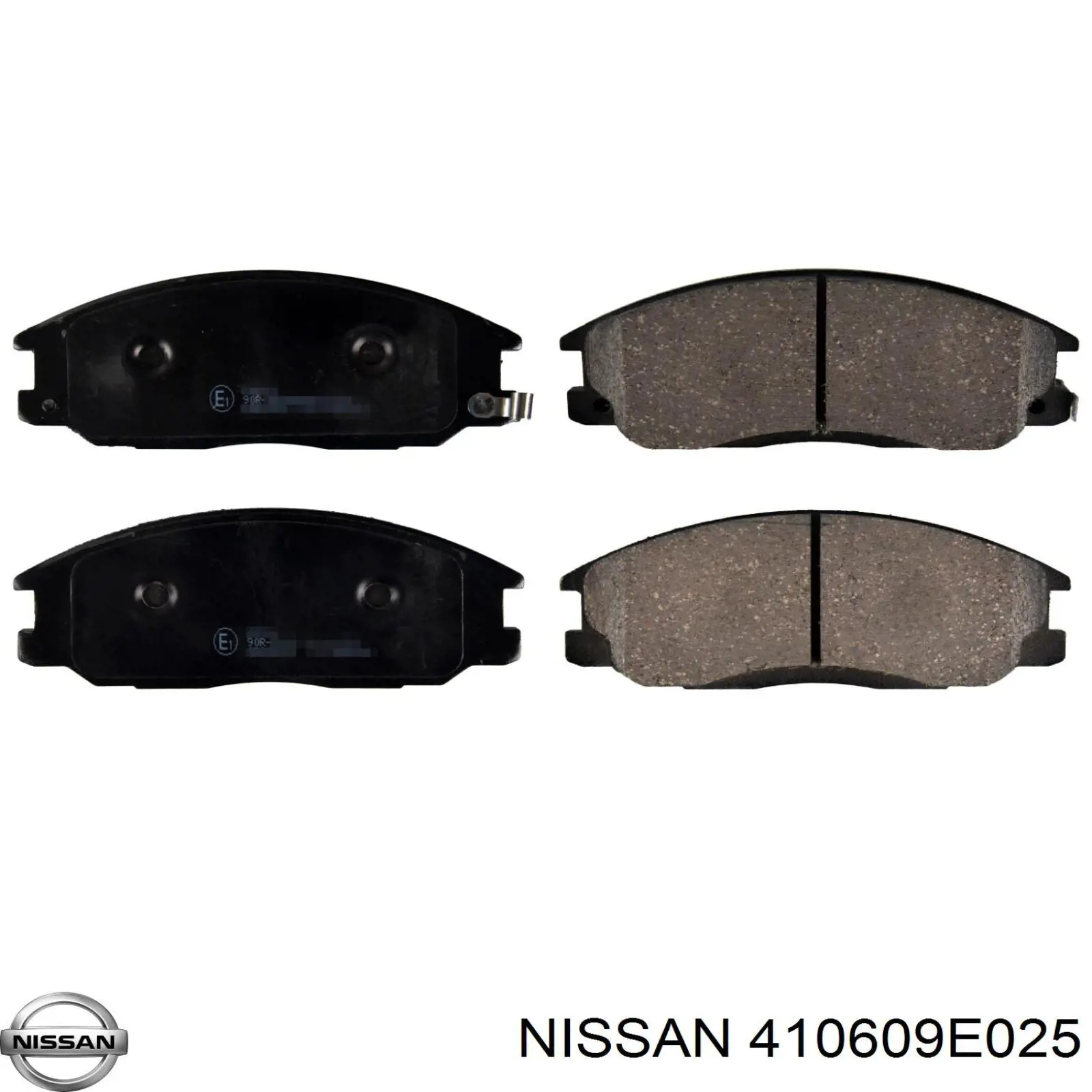 410609E025 Nissan передние тормозные колодки