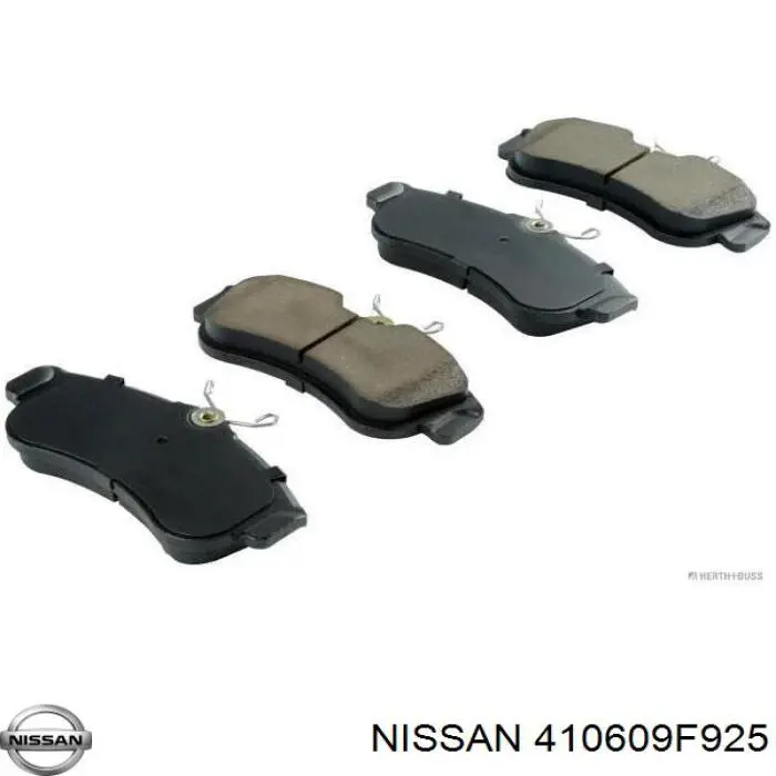 Передние тормозные колодки 410609F925 Nissan