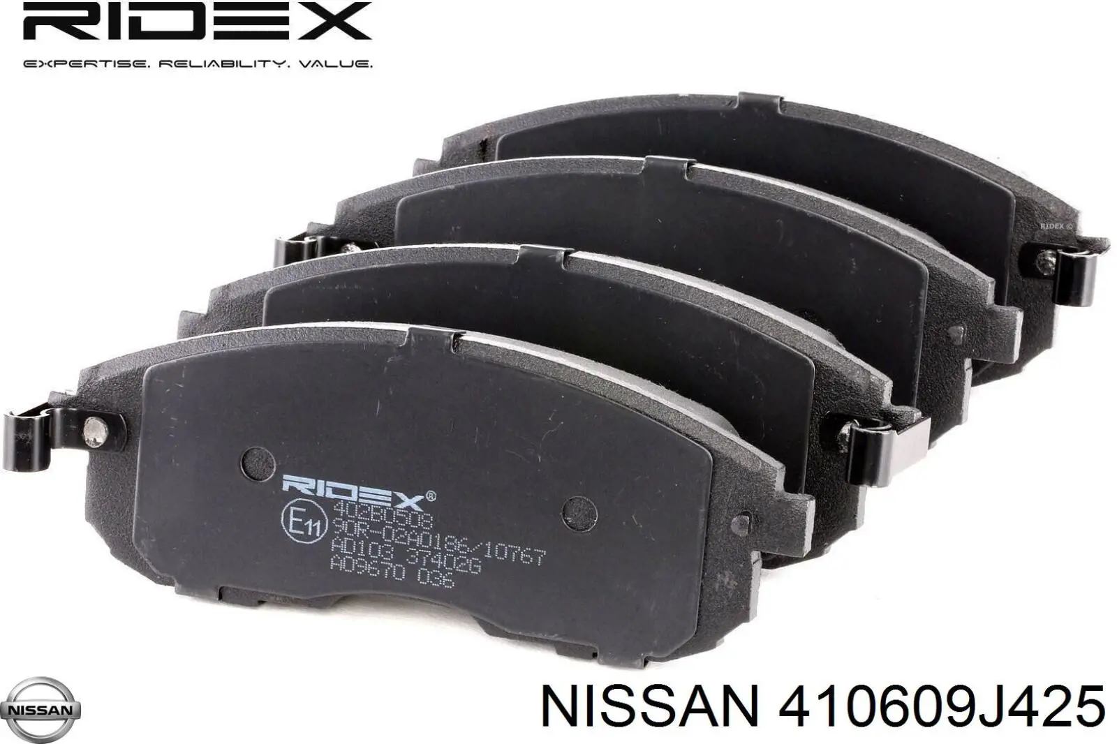 Купить 410609J425 Nissan/Infiniti Колодки тормозные