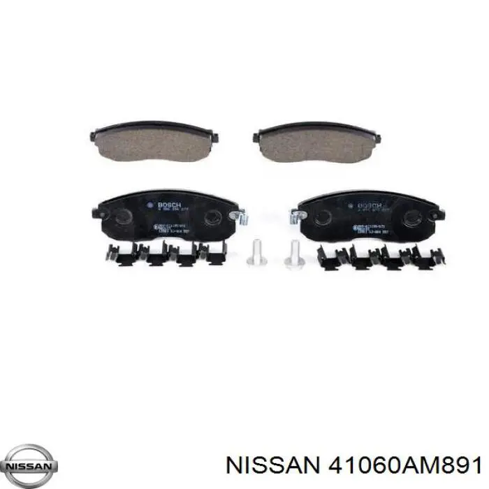 Передние тормозные колодки 41060AM891 Nissan