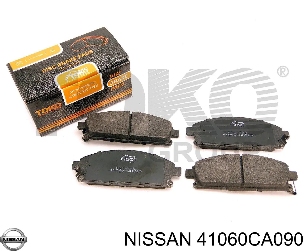 Передние тормозные колодки 41060CA090 Nissan