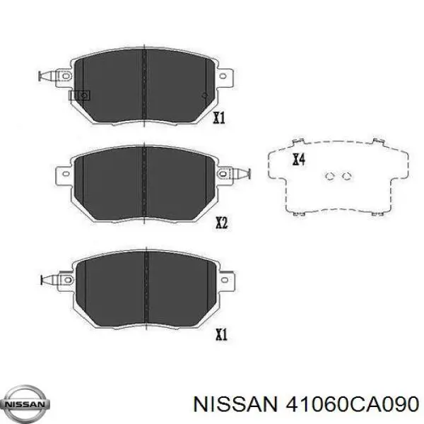 Купить 41060CA090 Nissan/Infiniti Колодки тормозные