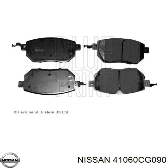 Передние тормозные колодки 41060CG090 Nissan