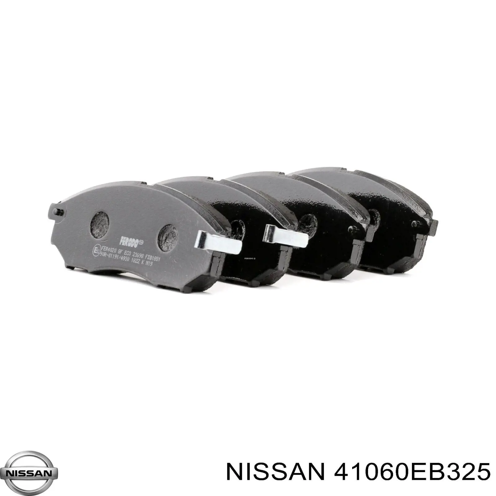 41060EB325 Nissan sapatas do freio dianteiras de disco
