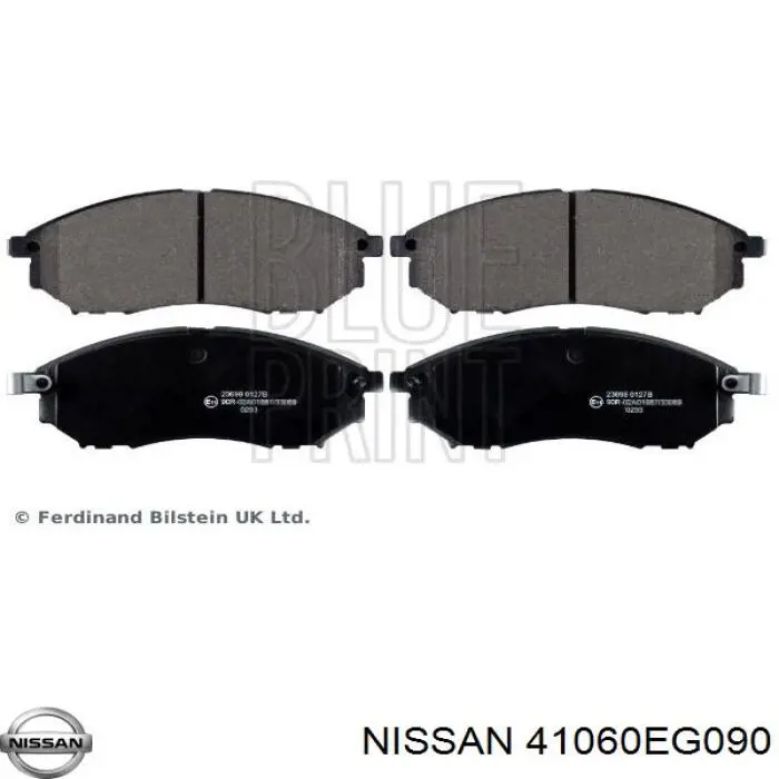 41060EG090 Nissan колодки тормозные передние дисковые