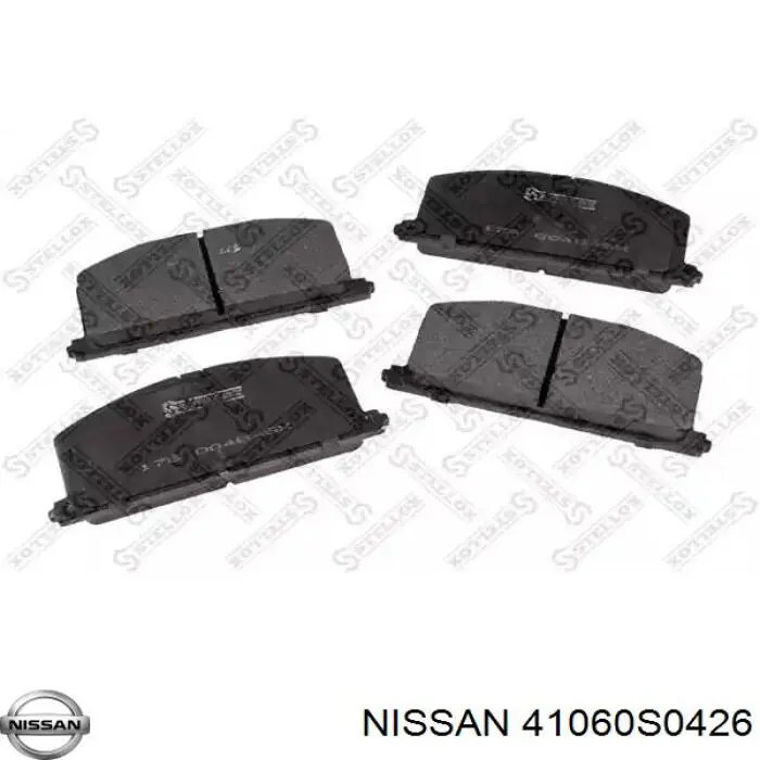 Передние тормозные колодки 41060S0426 Nissan