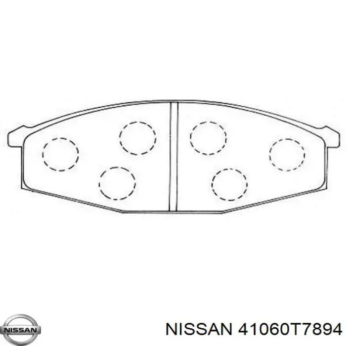 Передние тормозные колодки 41060T7894 Nissan/Infiniti