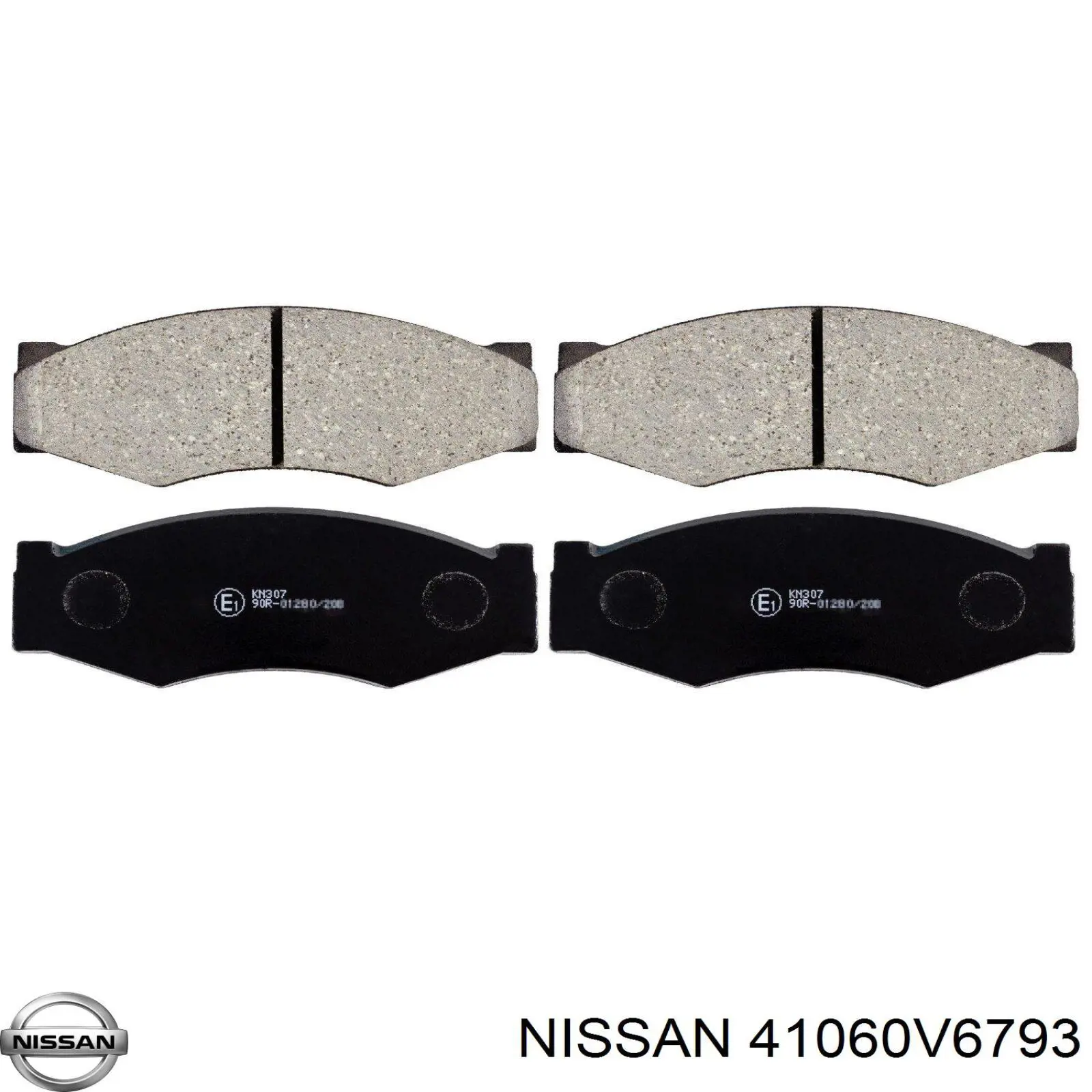 41060V6793 Nissan колодки тормозные передние дисковые