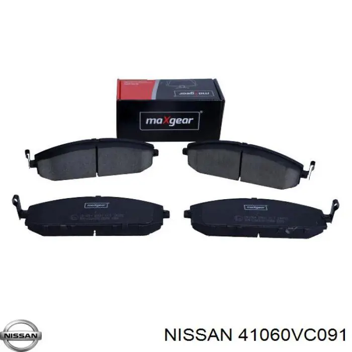 Передние тормозные колодки 41060VC091 Nissan