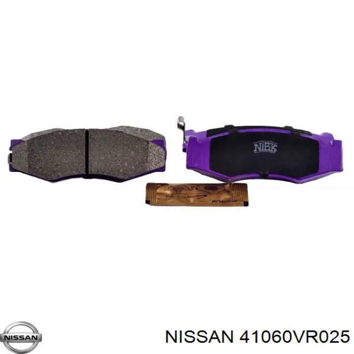 Передние тормозные колодки 41060VR025 Nissan