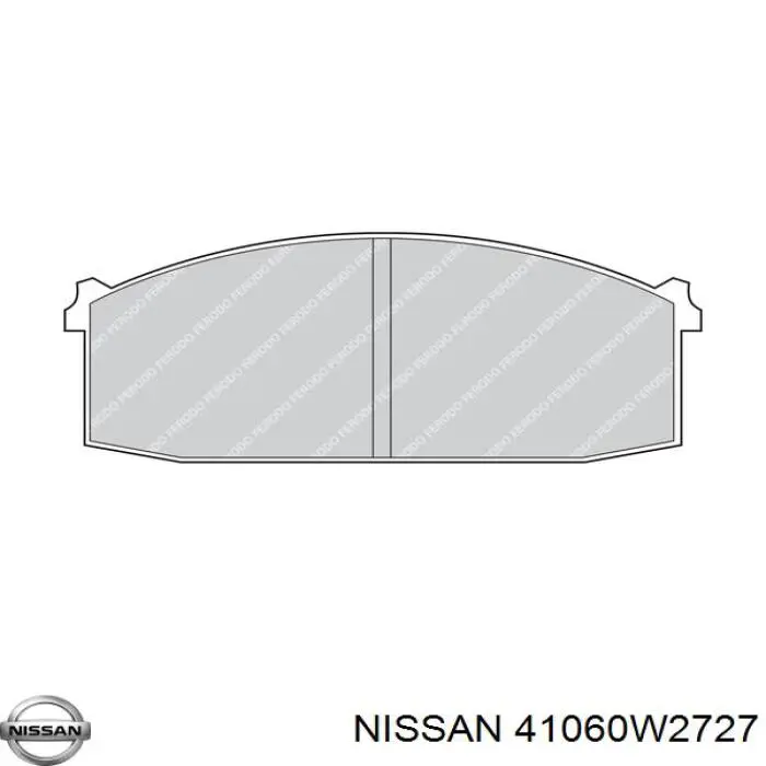 41060W2727 Nissan/Infiniti Колодки передние