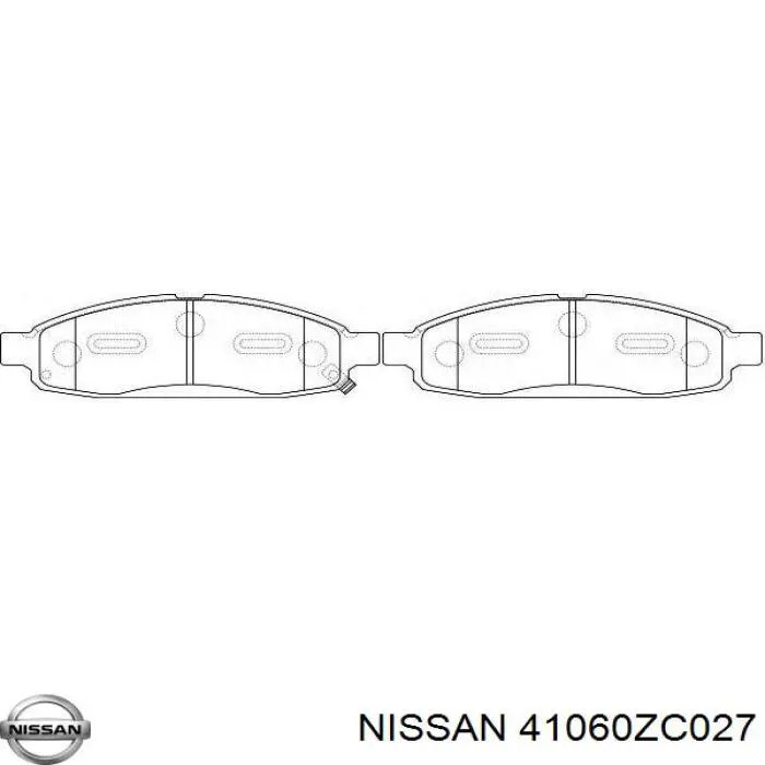 Колодки гальмівні передні, дискові 41060ZC027 Nissan/Infiniti