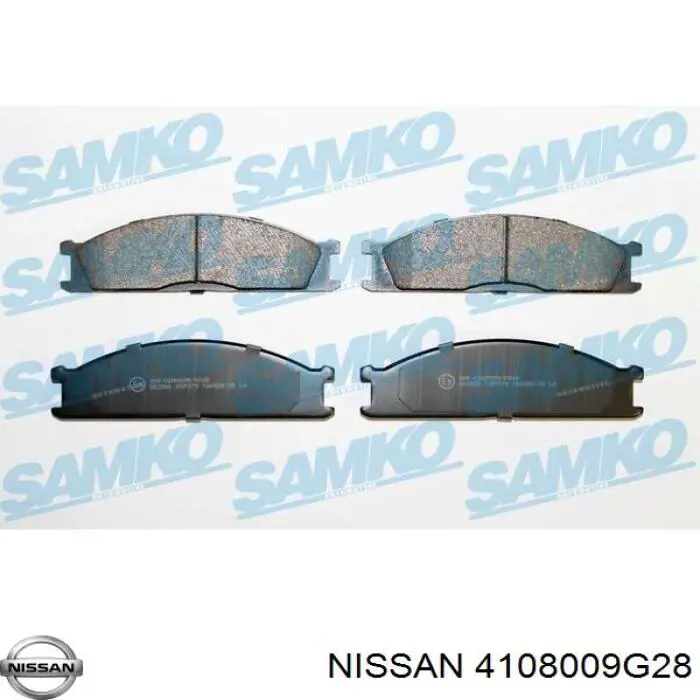 Conjunto De Muelles Almohadilla Discos Delanteros 4108009G28 Nissan