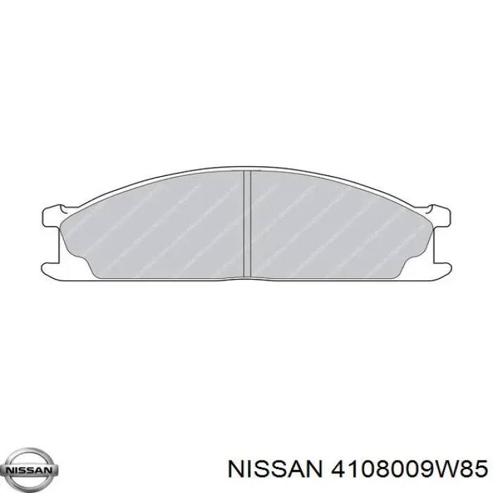 Передние тормозные колодки 4108009W85 Nissan