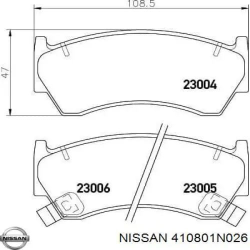 Купить 410801N026 Nissan/Infiniti 