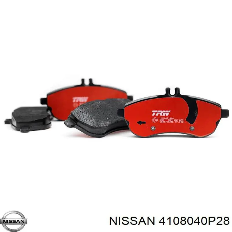 4108040P28 Nissan передние тормозные колодки