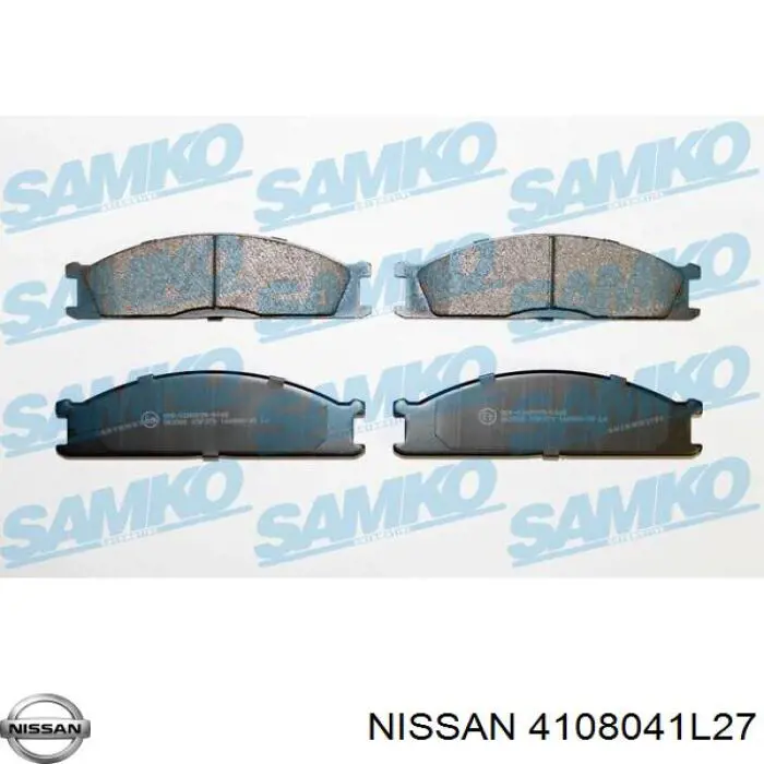 Передние тормозные колодки 4108041L27 Nissan