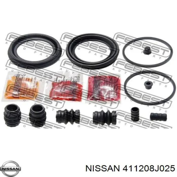 411208J025 Nissan ремкомплект суппорта тормозного переднего
