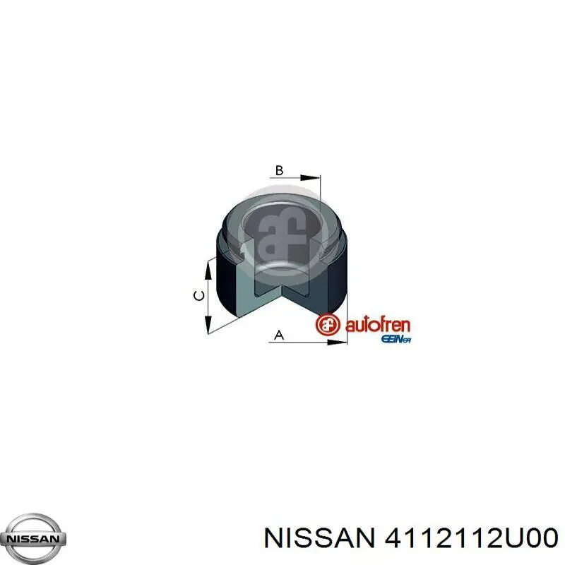 4112112U00 Nissan/Infiniti Поршень тормозного суппорта переднего