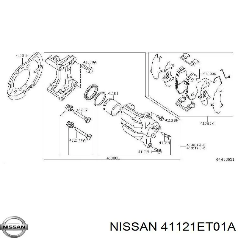  Nissan/Infiniti 41121ET01A цена, от 55.90 USD