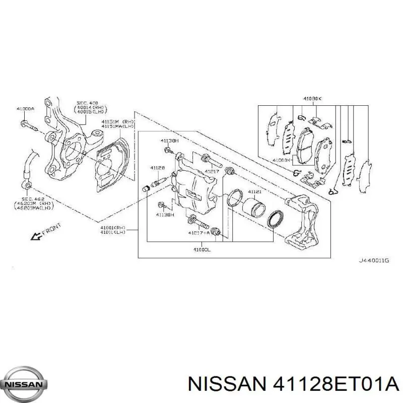 Купить 41128ET01A Nissan/Infiniti 