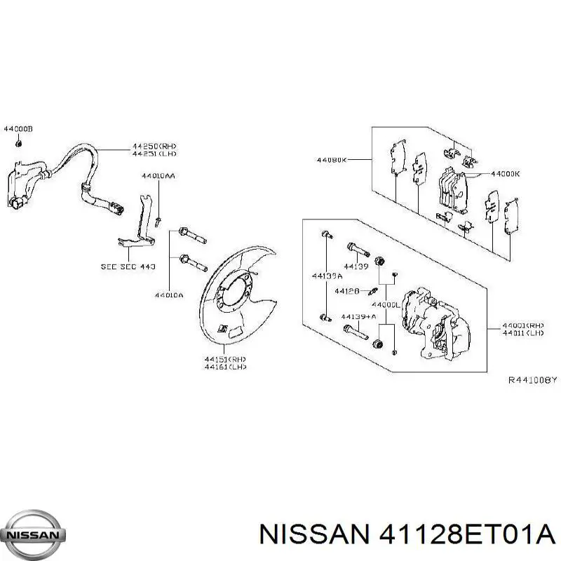  Nissan/Infiniti 41128ET01A цена, от 31.67 USD
